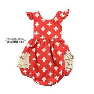 Southern Sunshine Kids 6m Ruffle Bubble Romper